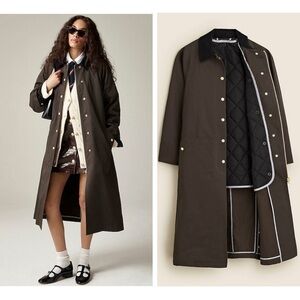 J. Crew Dark Brown Trench Coat